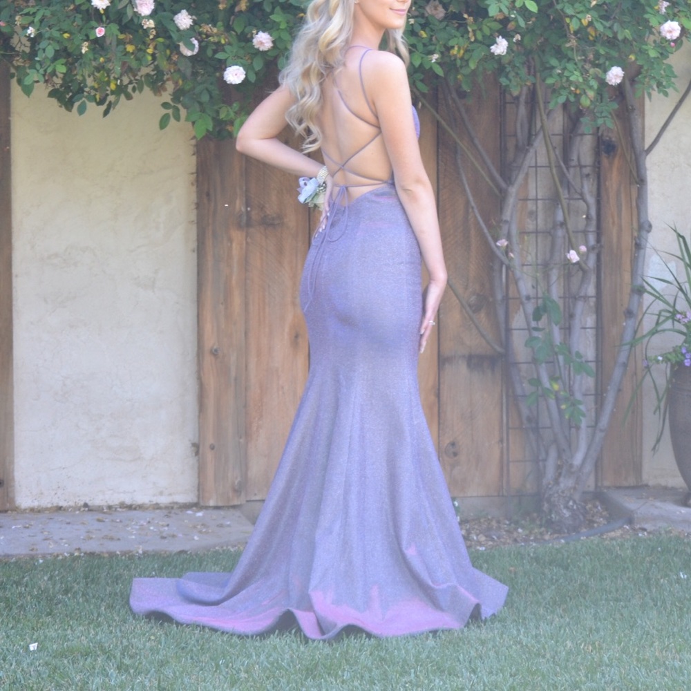 Purple sherri hill prom dress 2019